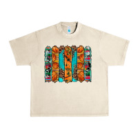 Sandshell basketball serape cowhide turquoise leopard glitter  brushstrokes Urban Heavy Tee - Artiststas