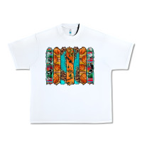 Basketball Serape Cowhide Turquoise Leopard Glitter  Brushstrokes Urban Heavy Tee | Teevron