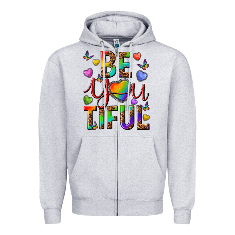 Pride Be You Tiful Zipper Hoodie by texasbilliewilder | Teevron