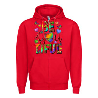 Red pride be you tiful Zipper Hoodie - texasbilliewilder