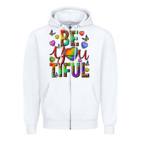 White pride be you tiful Zipper Hoodie - texasbilliewilder