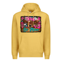 Antique Gold be mine valentine's day cow Premium Hoodie - Jasminsmagicworld