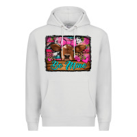 Dove Grey be mine valentine's day cow Premium Hoodie - Jasminsmagicworld