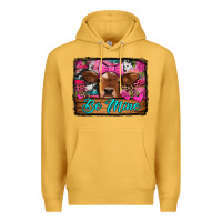 Mustard be mine valentine's day cow Premium Hoodie - Jasminsmagicworld