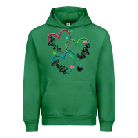 Emerald faith hope love Urban Hoodie - MaliasSmallBusiness