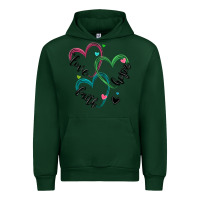Forest Green faith hope love Urban Hoodie - MaliasSmallBusiness