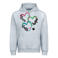 Heather Grey faith hope love Urban Hoodie - MaliasSmallBusiness