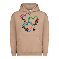 Pigment Burro faith hope love Urban Hoodie - MaliasSmallBusiness