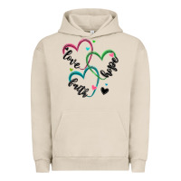 Pigment French Oak faith hope love Urban Hoodie - MaliasSmallBusiness