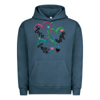 Pigment Midnight Navy faith hope love Urban Hoodie - MaliasSmallBusiness