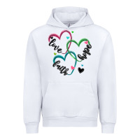 White faith hope love Urban Hoodie - MaliasSmallBusiness