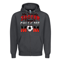 Smoke my favorite soccer player calls me mom Zipper Hoodie - Zillion Design Studio