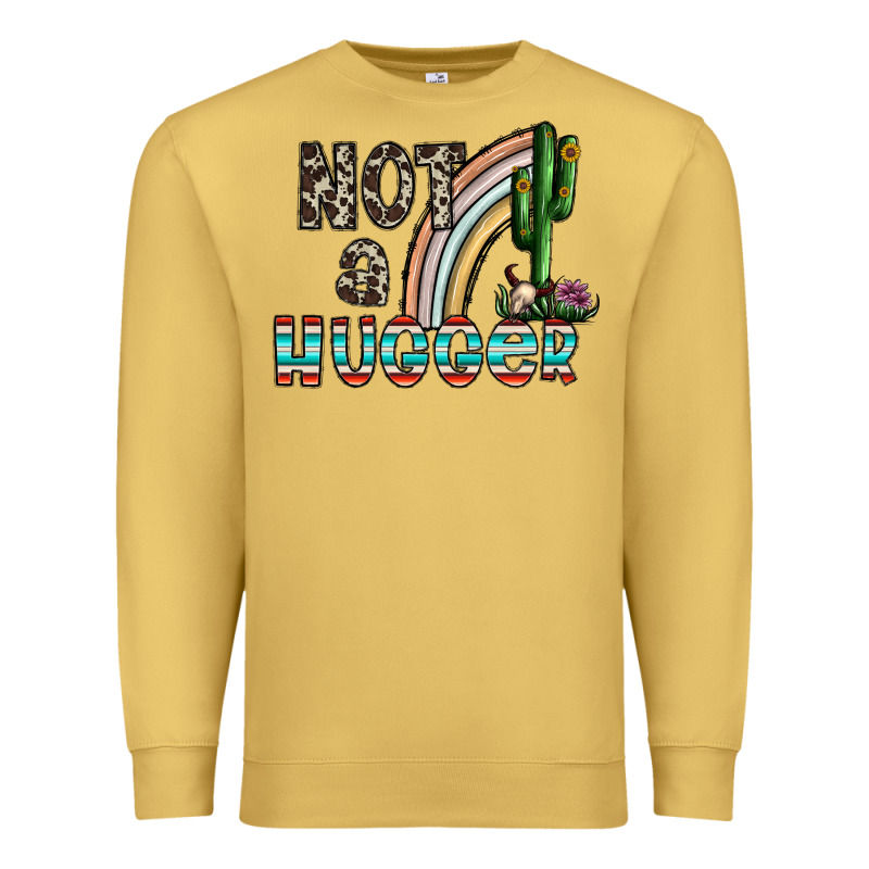 Not A Hugger Premium Sweatshirt by CowhideDigitalArt | Teevron