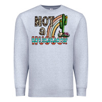 Heather Grey not a hugger Premium Sweatshirt - CowhideDigitalArt