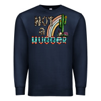 Navy not a hugger Premium Sweatshirt - CowhideDigitalArt