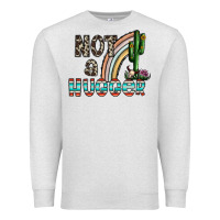 Oatmeal Heather not a hugger Premium Sweatshirt - CowhideDigitalArt