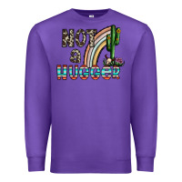 Purple not a hugger Premium Sweatshirt - CowhideDigitalArt