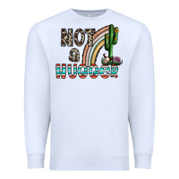 White not a hugger Premium Sweatshirt - CowhideDigitalArt