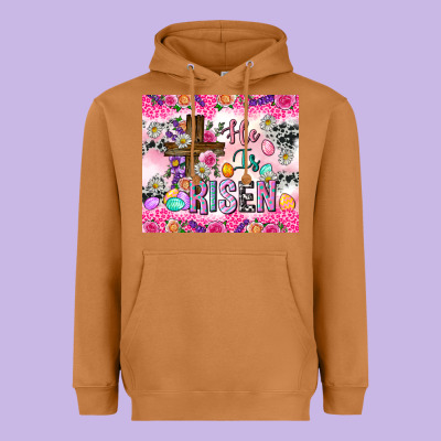 He Is Risen 20oz Tumbler Heavyweight Hoodie Designed By Neo Western