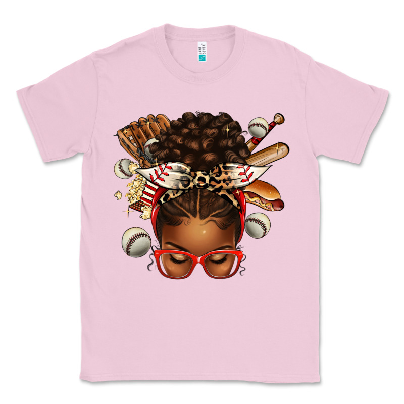 Baseball Afro Messy Bun Classic Tee by texasbilliewilder | Teevron