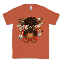 Copper baseball afro messy bun Classic Tee - texasbilliewilder