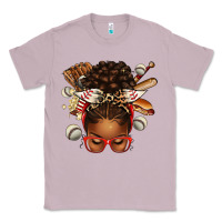 Lilac baseball afro messy bun Classic Tee - texasbilliewilder