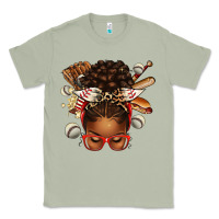 Matcha baseball afro messy bun Classic Tee - texasbilliewilder