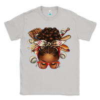 Moon Dust baseball afro messy bun Classic Tee - texasbilliewilder