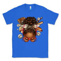 True Royal baseball afro messy bun Classic Tee - texasbilliewilder