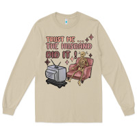 Mushroom trust me the husband did it Long Sleeve Tee - MaliasSmallBusiness