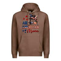 Chestnut All American Mama Premium Hoodie - LillyAllenDesigns