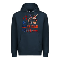 Navy All American Mama Premium Hoodie - LillyAllenDesigns