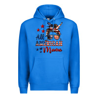 True Royal All American Mama Premium Hoodie - LillyAllenDesigns