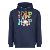 Navy Hip hop Happy Easter Heavyweight Hoodie - Neo Western