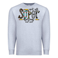 Heather Grey not all super heroes wear capes Premium Sweatshirt - CowhideDigitalArt
