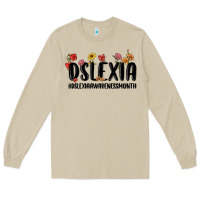 Mushroom dslexia awareness month Long Sleeve Tee - MaliasSmallBusiness