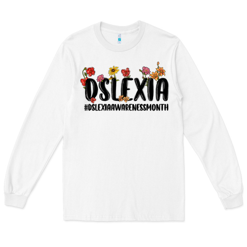 Dslexia Awareness Month Long Sleeve Tee by MaliasSmallBusiness | Teevron