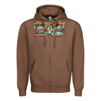 Chestnut Boho bull skull and serape Zipper Hoodie - RanaPortraitStore