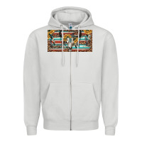 Dove Grey Boho bull skull and serape Zipper Hoodie - RanaPortraitStore