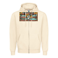 Sandshell Boho bull skull and serape Zipper Hoodie - RanaPortraitStore