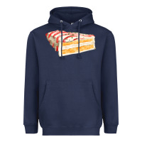 Navy white christmas cake Heavyweight Hoodie - FaDigitalArtStudio