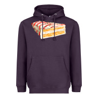 Plum white christmas cake Heavyweight Hoodie - FaDigitalArtStudio