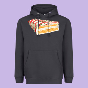 White Christmas Cake Heavyweight Hoodie Designed By Fadigitalartstudio