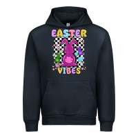 Navy easter vibes peep faux sequin Urban Hoodie - MaliasSmallBusiness