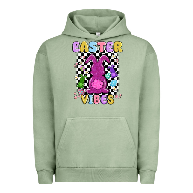 Easter Vibes Peep Faux Sequin Urban Hoodie by MaliasSmallBusiness | Teevron