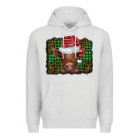 Dove Grey christmas leopard buffalo plaid baby highland cow Premium Hoodie - BarkalooDesign