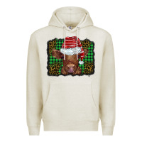 Oatmeal Heather christmas leopard buffalo plaid baby highland cow Premium Hoodie - BarkalooDesign