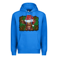 True Royal christmas leopard buffalo plaid baby highland cow Premium Hoodie - BarkalooDesign