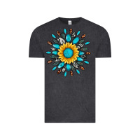 Vintage Black gemstone sunflower Vintage Tee - Artiststas