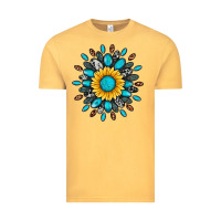 Vintage Mustard gemstone sunflower Vintage Tee - Artiststas